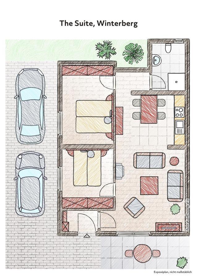 The Suite Winterberg Deluxe - Exklusive Ausstattung, Bestlage Zwischen Skikarussell Und Marktplatz, Eigener Garten, Ski- Und Fahrradraum, Ruhige Suedausrichtung, Wlan, Hundefreundlich Exterior foto